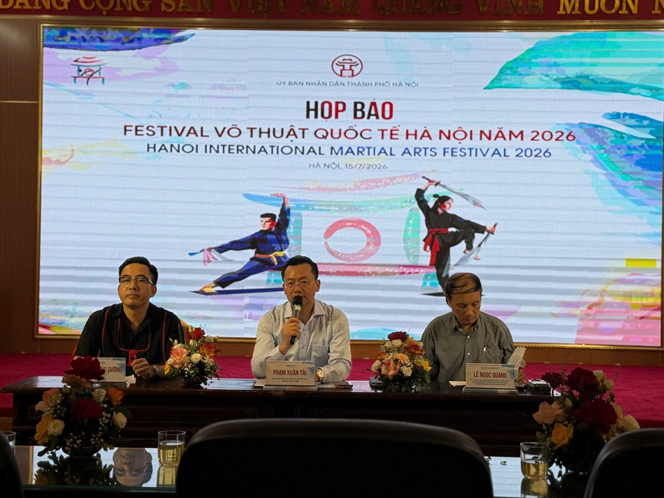 Internationales Kampfkunstfestival in der alten Zitadelle von Thang Long in Hanoi